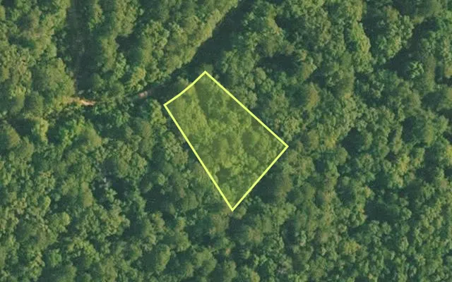 Aerial view of VAN BUREN County parcel 4500-01402-0000 — Arkansas post-auction with approximate parcel outline