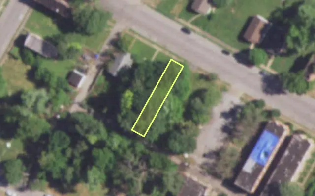Aerial view of 4442 MAFFITT AV — vacant lot, St. Louis with approximate parcel outline