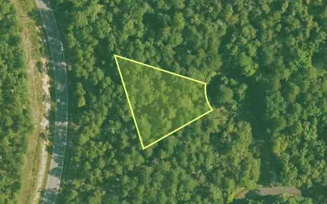 Aerial view of SALINE County parcel 444-00027-000 — Arkansas post-auction with approximate parcel outline