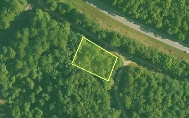 Aerial view of GARLAND County parcel 58657 — Arkansas post-auction with approximate parcel outline