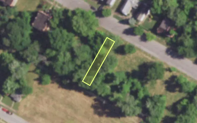 Aerial view of 4552 MAFFITT AV — vacant lot, St. Louis with approximate parcel outline