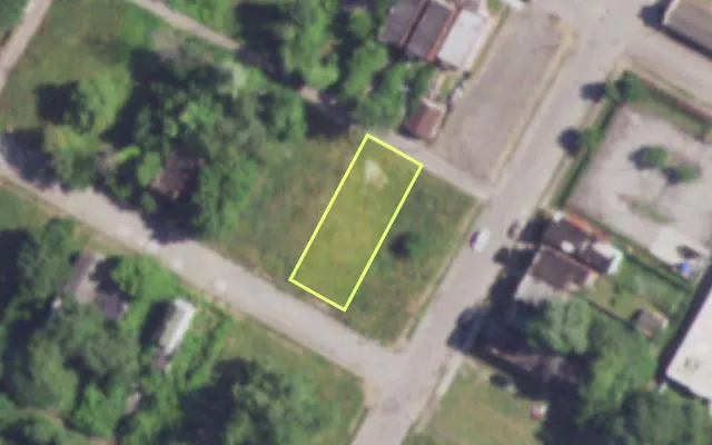 Aerial view of 4205 COTE BRILLIANTE AV — vacant lot, St. Louis with approximate parcel outline