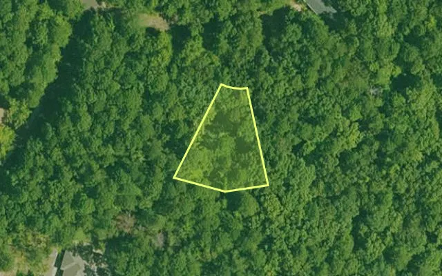 Aerial view of GARLAND County parcel 70286 — Arkansas post-auction with approximate parcel outline