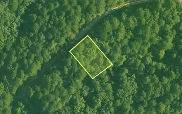 Aerial view of GARLAND County parcel 58864 — Arkansas post-auction with approximate parcel outline