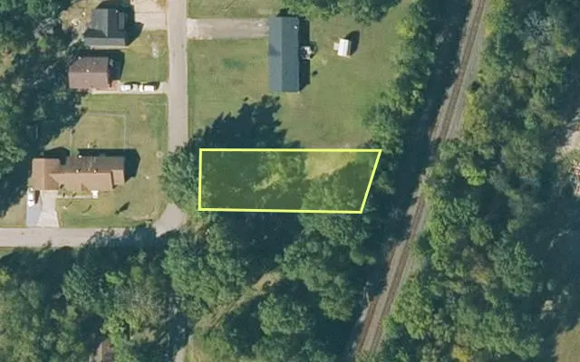 Aerial view of MONROE County parcel 1101-00424-000 — Arkansas post-auction with approximate parcel outline