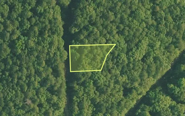 Aerial view of VAN BUREN County parcel 4500-01329-0000 — Arkansas post-auction with approximate parcel outline