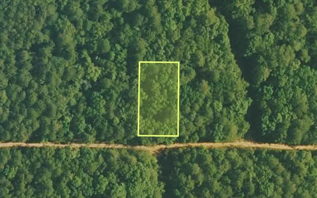 Aerial view of VAN BUREN County parcel 4500-02184-0000 — Arkansas post-auction with approximate parcel outline