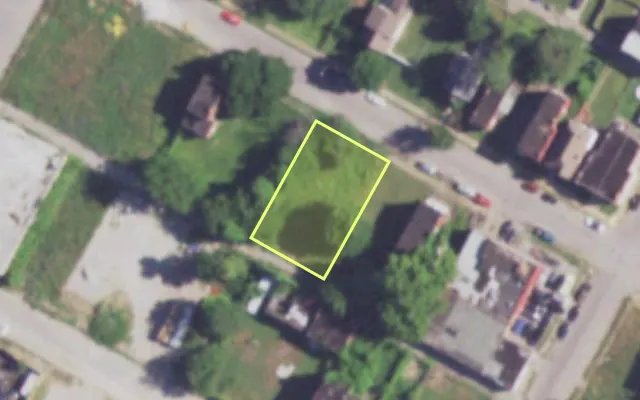 Aerial view of 3724 COTE BRILLIANTE AV — vacant lot, St. Louis with approximate parcel outline