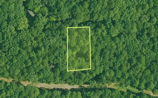 Aerial view of GARLAND County parcel 73968 — Arkansas post-auction with approximate parcel outline