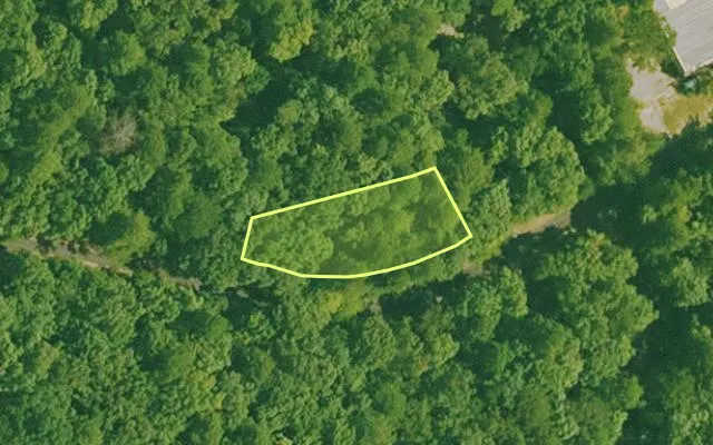 Aerial view of SALINE County parcel 640-00045-000 — Arkansas post-auction with approximate parcel outline