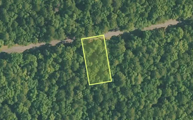 Aerial view of VAN BUREN County parcel 4400-11118-0000 — Arkansas post-auction with approximate parcel outline