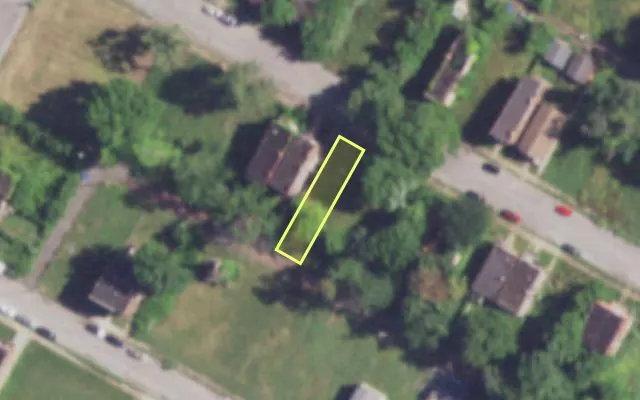 Aerial view of 4040 COTE BRILLIANTE AV — vacant lot, St. Louis with approximate parcel outline