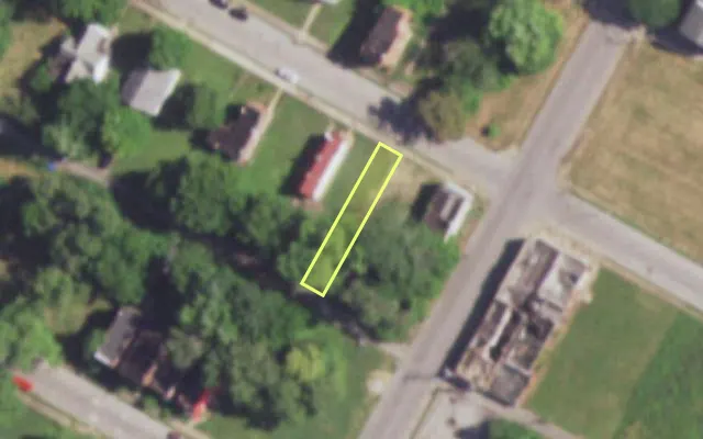 Aerial view of 4408 ST FERDINAND AV — vacant lot, St. Louis with approximate parcel outline