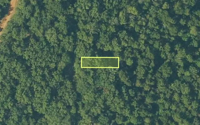 Aerial view of SHARP County parcel 760-53444-000 — Arkansas post-auction with approximate parcel outline