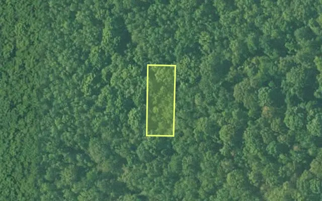 Aerial view of LITTLE RIVER County parcel 070-00879-000 — Arkansas post-auction with approximate parcel outline