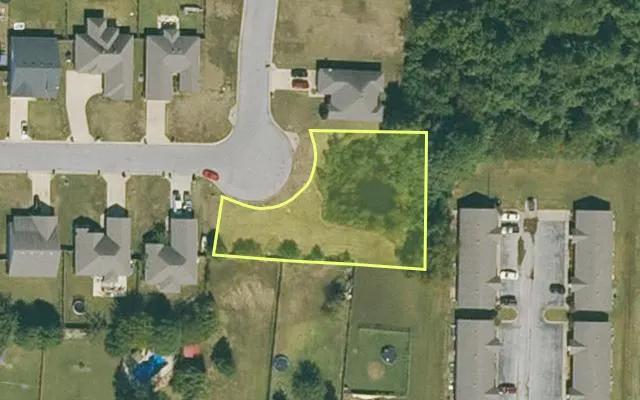 Aerial view of CRAIGHEAD County parcel 01-144151-19400 — Arkansas post-auction with approximate parcel outline