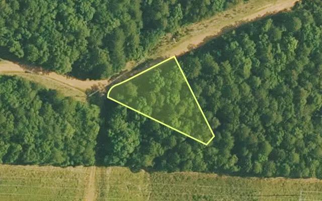 Aerial view of VAN BUREN County parcel 4400-20193-0000 — Arkansas post-auction with approximate parcel outline