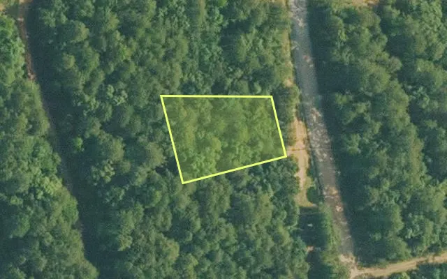 Aerial view of VAN BUREN County parcel 4300-14050-0000 — Arkansas post-auction with approximate parcel outline