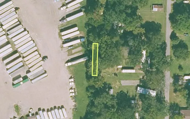Aerial view of CRAWFORD County parcel 575-00010-000 — Arkansas post-auction with approximate parcel outline