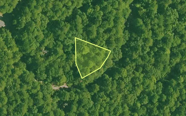 Aerial view of GARLAND County parcel 69608 — Arkansas post-auction with approximate parcel outline