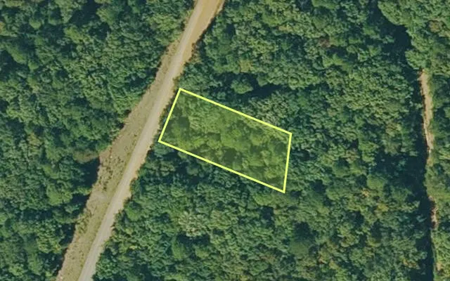 Aerial view of VAN BUREN County parcel 4300-03167-0000 — Arkansas post-auction with approximate parcel outline