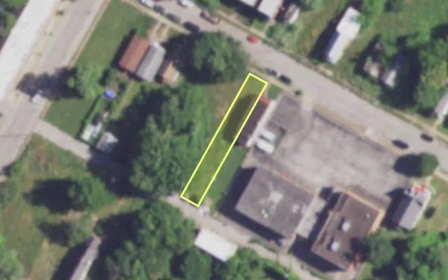 Aerial view of 4146 LEXINGTON AV — vacant lot, St. Louis with approximate parcel outline