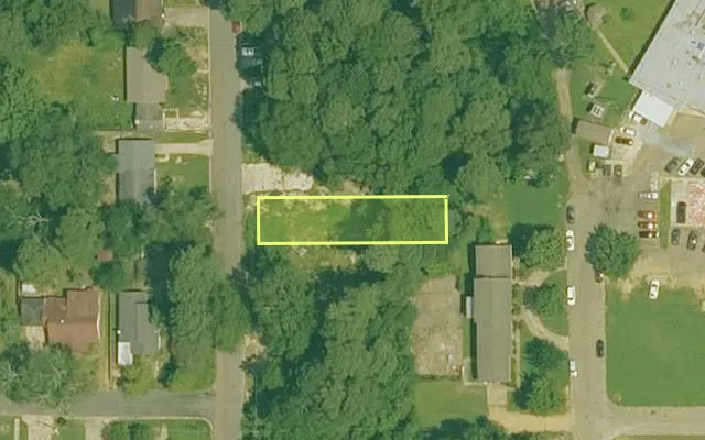 Aerial view of UNION County parcel 02860-00003-0000 — Arkansas post-auction with approximate parcel outline