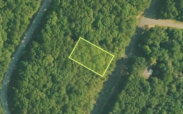 Aerial view of VAN BUREN County parcel 4400-22319-0000 — Arkansas post-auction with approximate parcel outline