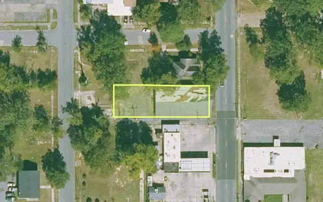 Aerial view of JEFFERSON County parcel 930-51316-000 — Arkansas post-auction with approximate parcel outline