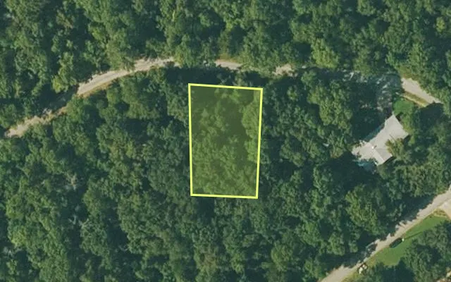 Aerial view of FULTON County parcel 120-10892-000 — Arkansas post-auction with approximate parcel outline