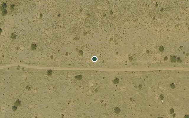 Aerial view of 1.06 acres in Cochise, AZ — 14667; approximate location marked