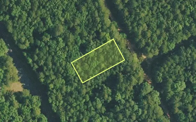 Aerial view of VAN BUREN County parcel 4400-18183-0000 — Arkansas post-auction with approximate parcel outline