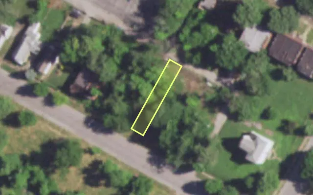 Aerial view of 4525 MAFFITT AV — vacant lot, St. Louis with approximate parcel outline