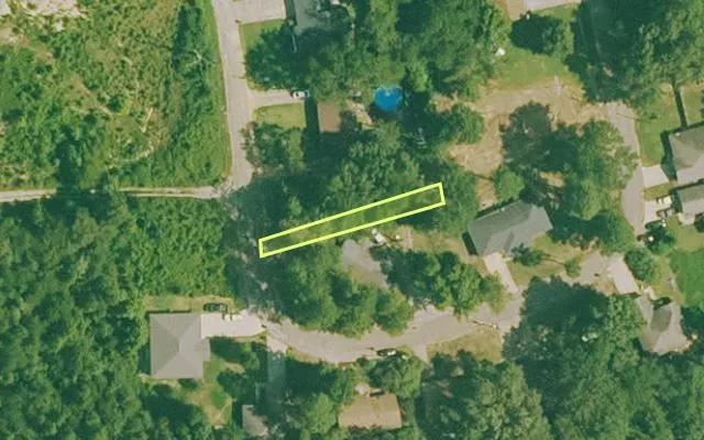 Aerial view of GARLAND County parcel 20489 — Arkansas post-auction with approximate parcel outline