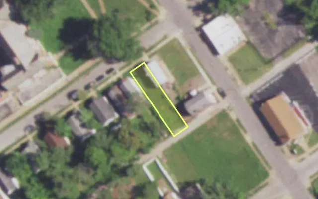 Aerial view of 5342 ORIOLE AV — vacant lot, St. Louis with approximate parcel outline