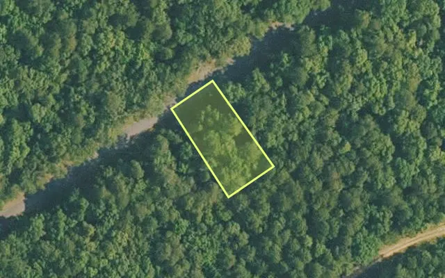 Aerial view of VAN BUREN County parcel 4400-11125-0000 — Arkansas post-auction with approximate parcel outline