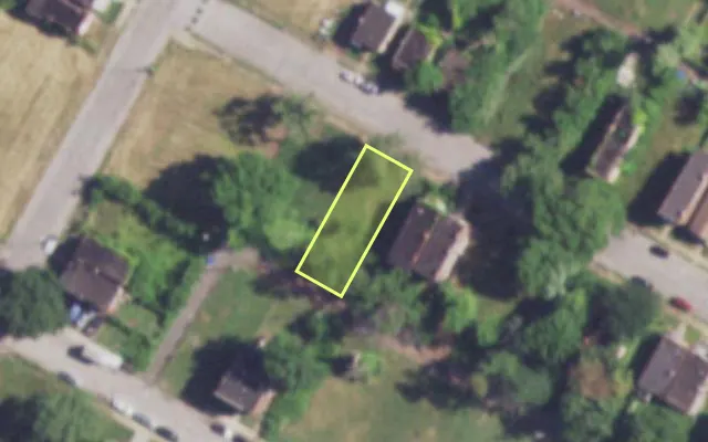Aerial view of 4050 COTE BRILLIANTE AV — vacant lot, St. Louis with approximate parcel outline