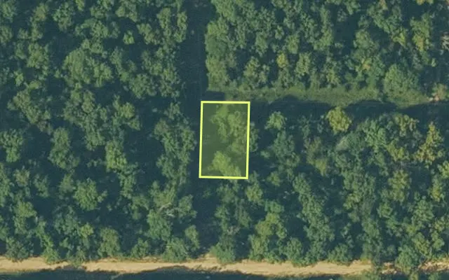 Aerial view of FULTON County parcel 687-25575-002 — Arkansas post-auction with approximate parcel outline