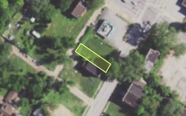 Aerial view of 1289 GOODFELLOW BLVD — vacant lot, St. Louis with approximate parcel outline