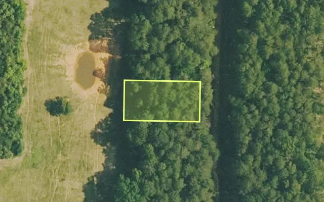Aerial view of VAN BUREN County parcel 4500-02305-0000 — Arkansas post-auction with approximate parcel outline