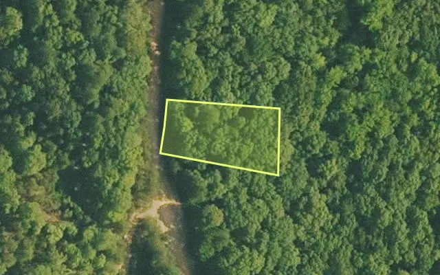 Aerial view of VAN BUREN County parcel 4500-01235-0000 — Arkansas post-auction with approximate parcel outline