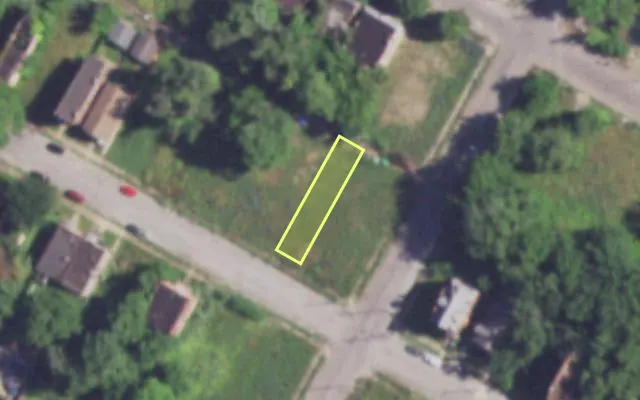 Aerial view of 4007 COTE BRILLIANTE AV — vacant lot, St. Louis with approximate parcel outline