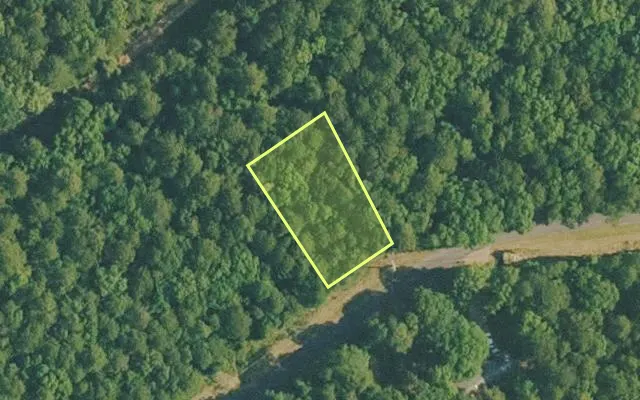 Aerial view of VAN BUREN County parcel 4400-11048-0000 — Arkansas post-auction with approximate parcel outline
