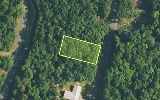 Aerial view of VAN BUREN County parcel 4400-04107-0000 — Arkansas post-auction with approximate parcel outline