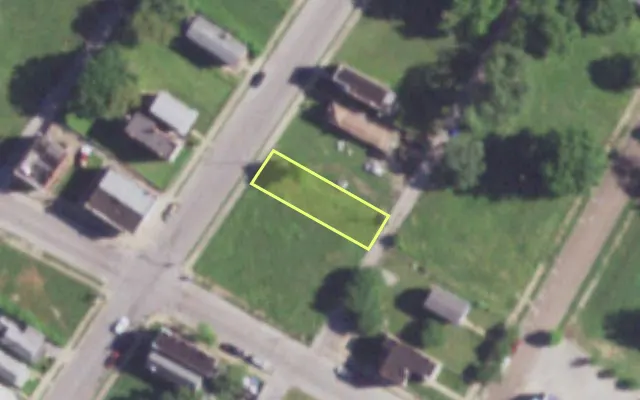 Aerial view of 4310 PRAIRIE AV — vacant lot, St. Louis with approximate parcel outline