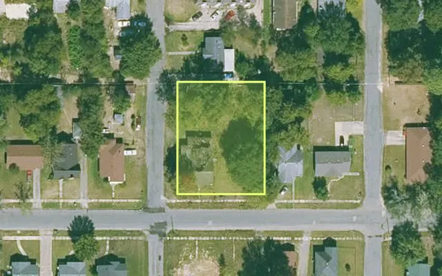 Aerial view of JEFFERSON County parcel 930-02723-000 — Arkansas post-auction with approximate parcel outline