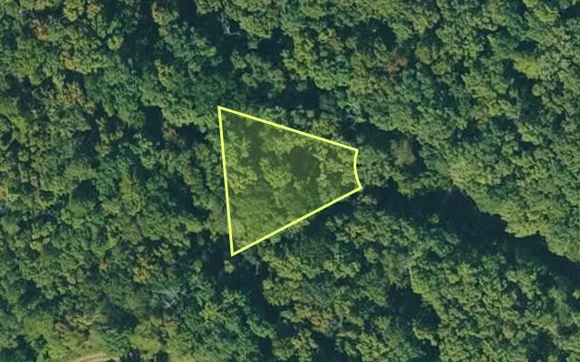 Aerial view of VAN BUREN County parcel 4550-02213-0000 — Arkansas post-auction with approximate parcel outline