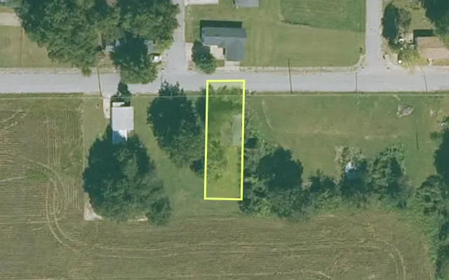 Aerial view of MISSISSIPPI County parcel 305-01660-014 — Arkansas post-auction with approximate parcel outline