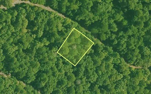 Aerial view of SALINE County parcel 640-00021-000 — Arkansas post-auction with approximate parcel outline