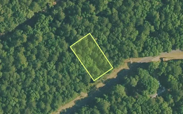Aerial view of VAN BUREN County parcel 4400-11047-0000 — Arkansas post-auction with approximate parcel outline